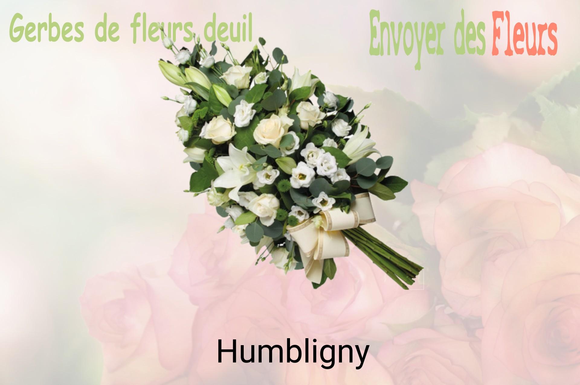 Gerbe de fleurs de deuil livrée à Humbligny